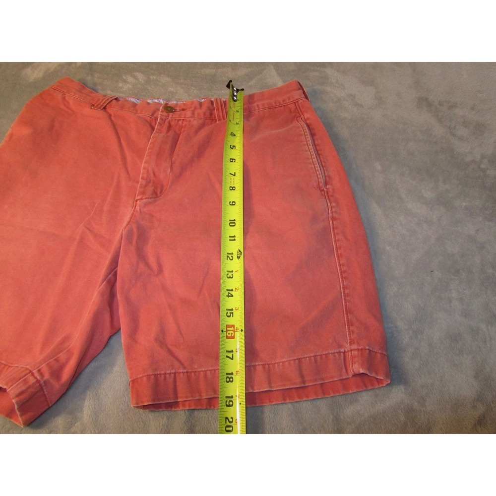 J. Crew Mens 35 Red Cotton Chino Shorts Classic Fit 9 Inch Inseam Casual Summer - Picture 4 of 6